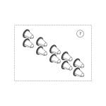 Protectie igienica ureche, pentru brat cefalometric, de unica folosinta