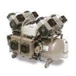 Compresor EKOM DK50 2x4VR/110/M, cu uscator de aer cu membrana sau cu adsorbtie, cabinete stomatologice
