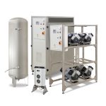 Compresor EKOM DK50 4x4VRT S/M, cu carcasa de insonorizare si uscator de aer, cabinete stomatologice