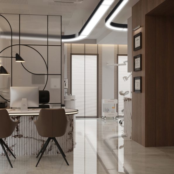 Corp modular de iluminat LED LAKO Flow 2400x1800mm pentru cabinete stomatologice